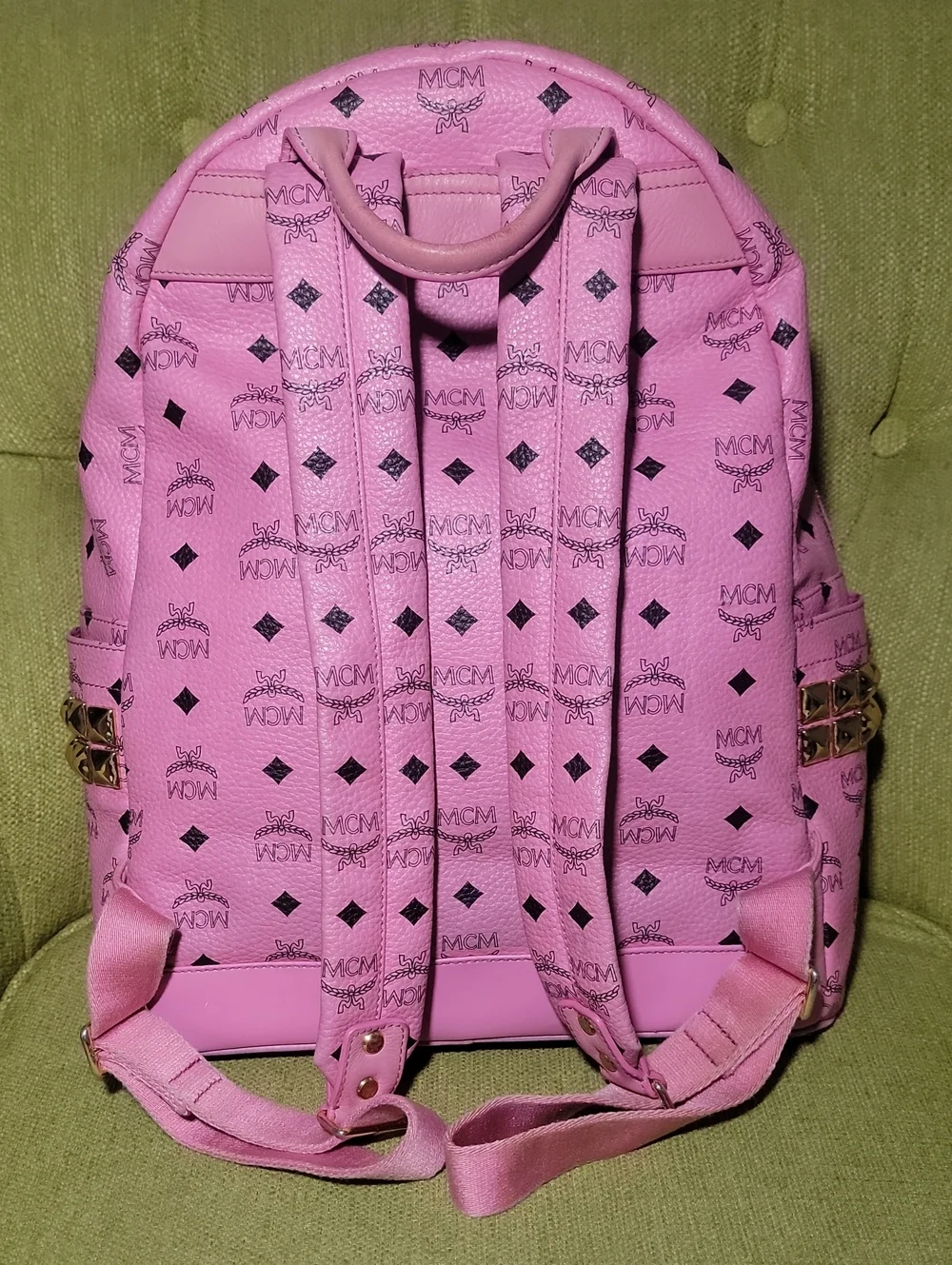 MCM Studdard  Pink Backpack